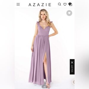 Azazie bridesmaid dress in wisteria NWT!